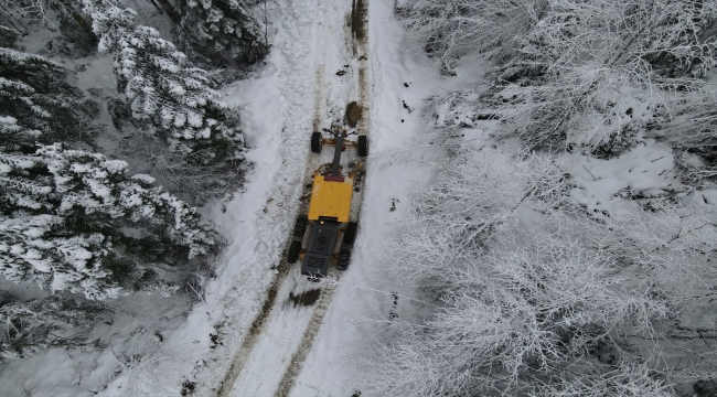 Kastamonu'da kar nedeniyle 7 köye ulaşım sağlanamıyor