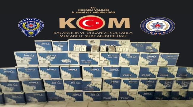 Kocaeli'de 740 bin makaron ele geçirildi