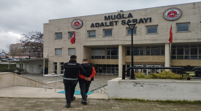 Muğla'da uyuşturucu operasyonunda yakalanan 2 zanlı tutuklandı