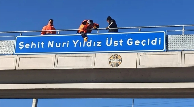 Şehit Polis Nuri Yıldız'ın ismi üst geçide verildi