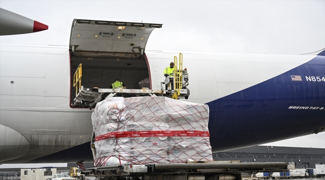 ABD'den THY, Atlas Air ve Boeing işbirliğiyle Türkiye'deki deprem bölgesine 60 tonluk yardım gönderildi