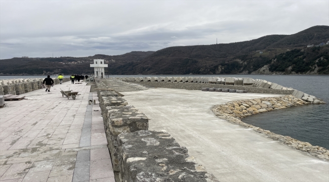 Amasra'da turizme can katacak mendirek çalışmalarında sona gelindi