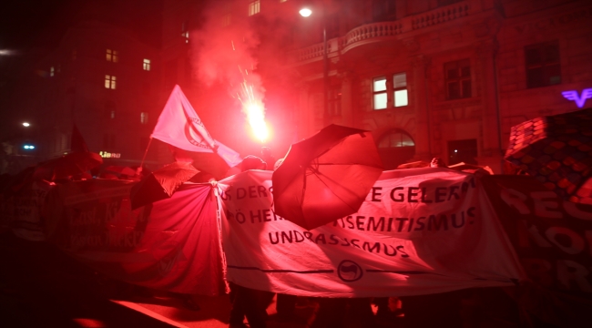 Avusturya'da ırkçı grupların tarihi Hofburg sarayında düzenlediği balo protesto edildi