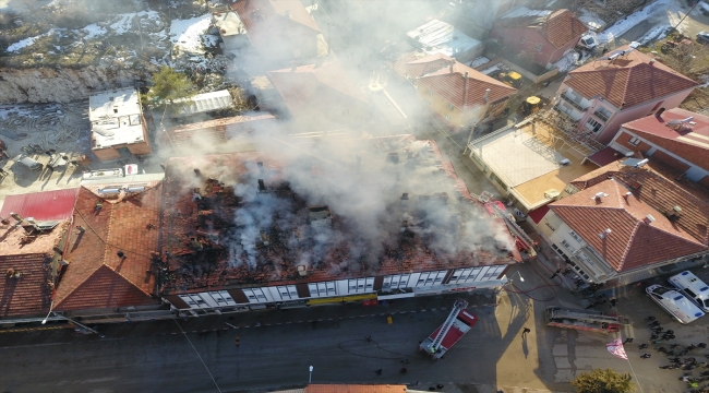 Burdur'da bir pansiyonda çıkan yangın hasara neden oldu 