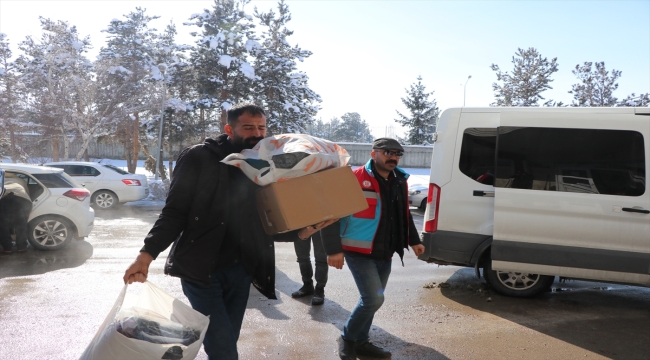 Erzurum'dan deprem bölgelerine yardım seferberliği sürüyor