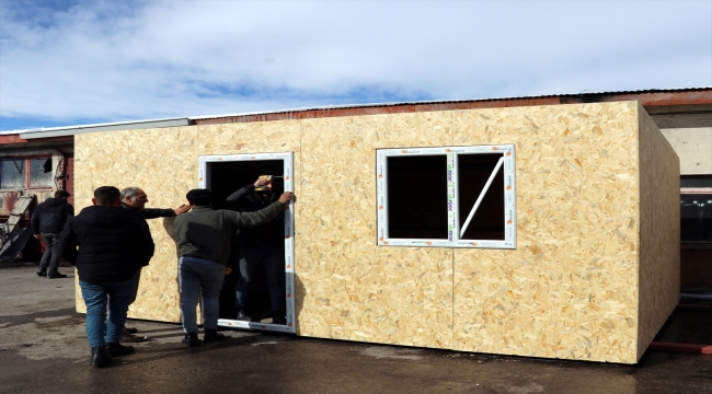 Erzurum'un Aziziye Belediyesi deprem bölgesinde prefabrik evlerden mahalle kuracak