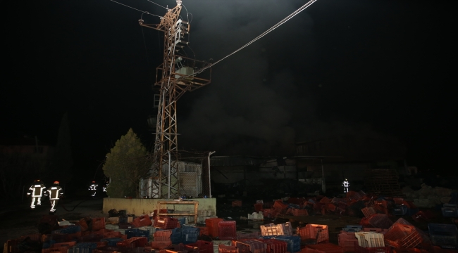 Hatay'da narenciye soğuk hava deposunda çıkan yangın kontrol altına alındı