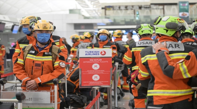 Hong Kong, Türkiye'ye 59 kişilik arama kurtarma ekibi gönderdi