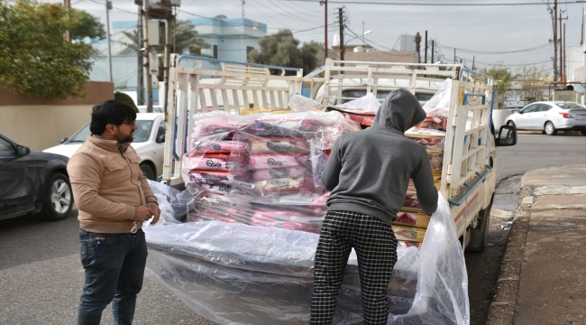 Irak'ta Türkmenler Türkiye'deki depremzedeler için yardım kampanyası başlattı