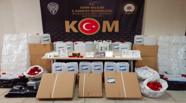 İzmir'de 2 bin 250 litre etil alkol ele geçirildi