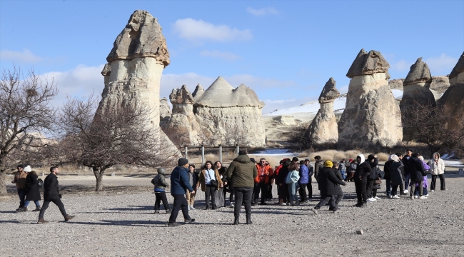 Kapadokya'da ocak ayındaki ziyaretçi sayısında rekora ulaşıldı