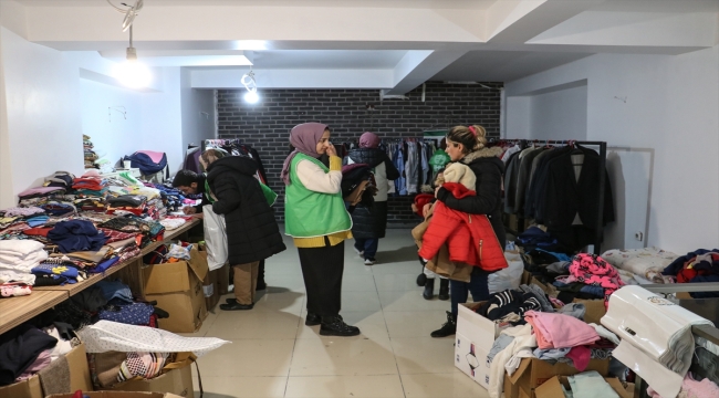 Kastamonu'da depremzedeler için sosyal market oluşturuldu