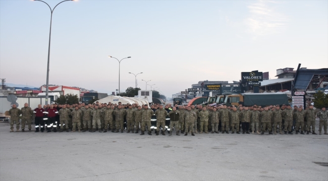 KKTC Güvenlik Kuvvetleri Komutanlığının depremzedelere desteği sürüyor