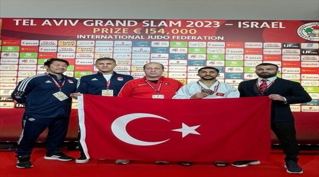 Milli judocu Salih Yıldız, Tel Aviv Grand Slam turnuvasında bronz madalya kazandı