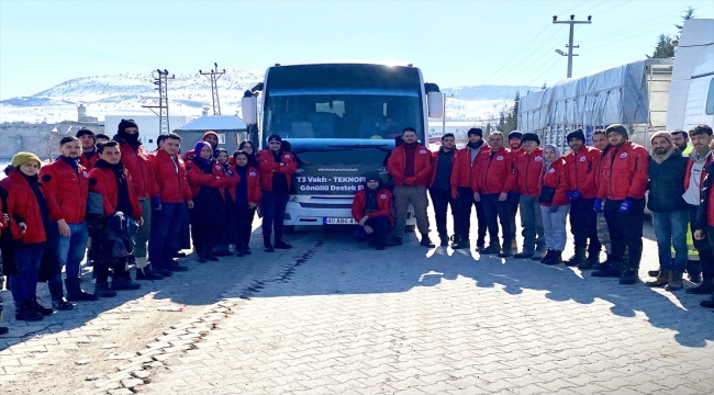 T3 Vakfı deprem bölgesinde çalışmalarını sürdürüyor