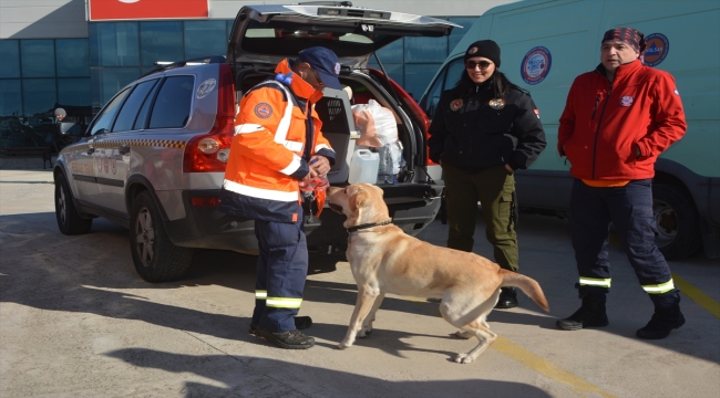 Yunanistan'dan 37 kişilik arama kurtarma ekibi deprem bölgesine hareket etti