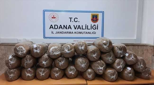 Adana'da 900 kilogram kaçak tütün ele geçirildi