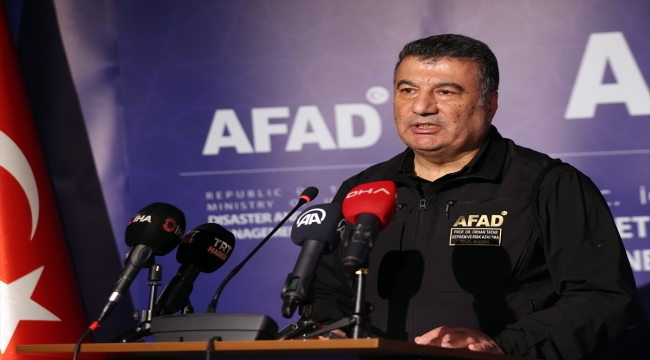 AFAD Deprem ve Risk Azaltma Genel Müdürü Tatar 110 köyün tahliye edildiğini açıkladı