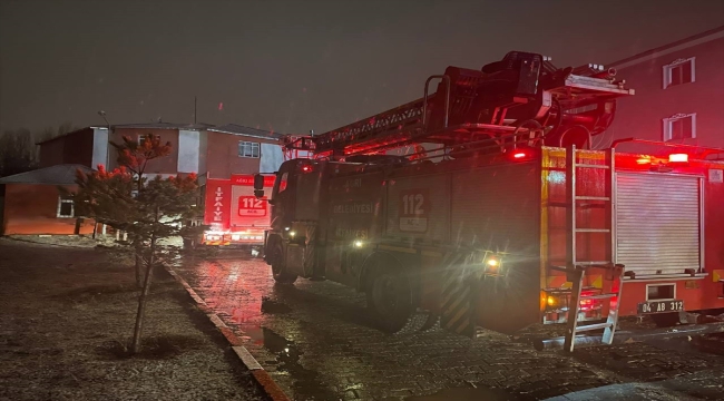 Ağrı'da kadın sığınma evinin mutfağında çıkan yangın söndürüldü