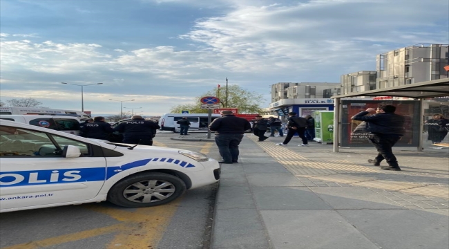 Ankara'da polis memurunu bıçakla yaralayan zanlı yakalandı