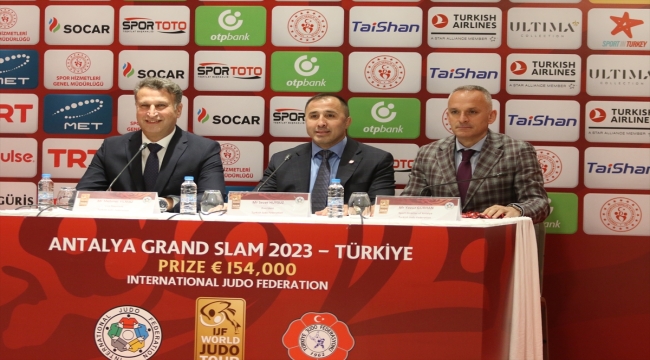 Antalya Grand Slam Judo Turnuvası'nda sporcuların kura çekimi gerçekleştirildi 