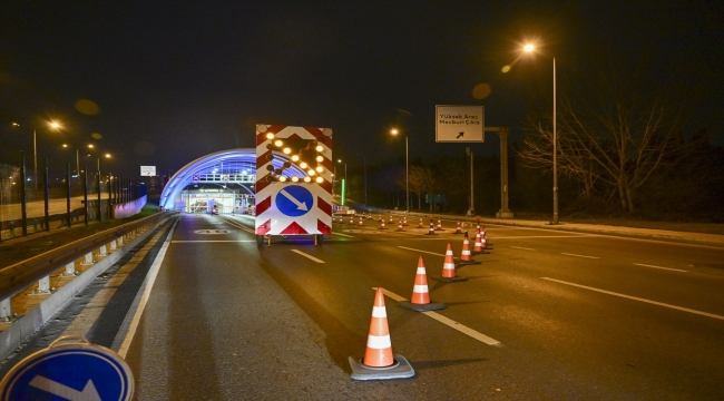 Avrasya Tüneli bakım çalışması nedeniyle trafiğe kapatıldı