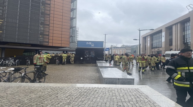 Brüksel'de itfaiyecilerden protesto