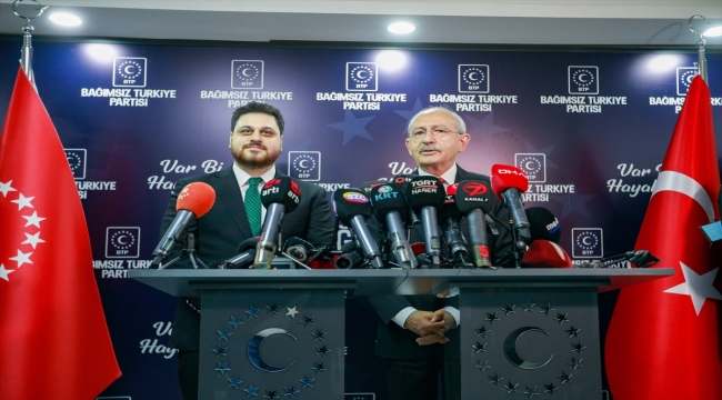 CHP Genel Başkanı Kılıçdaroğlu, BTP Genel Başkanı Baş'ı ziyaret etti