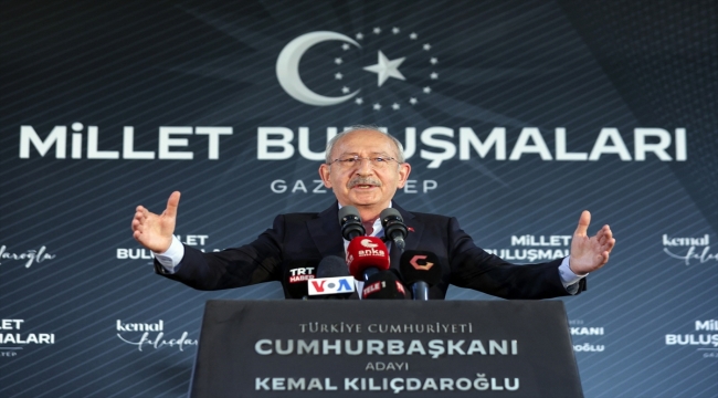 CHP Genel Başkanı Kılıçdaroğlu, deprem bölgesi Nurdağı'nda konuştu