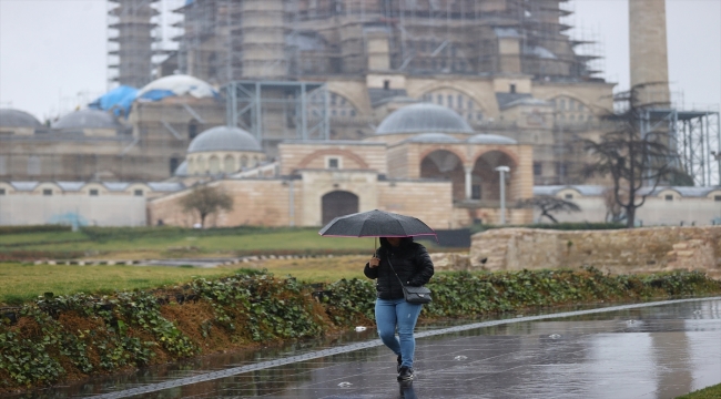 Edirne'de sağanak etkili oldu 