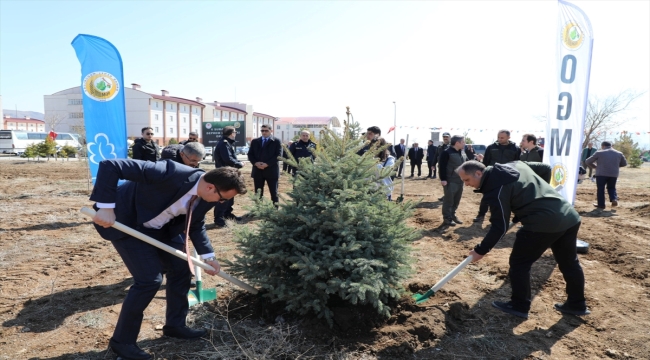 Erzincan'daki depremzedeler enkazda yitirdiklerinin anısına fidan dikti