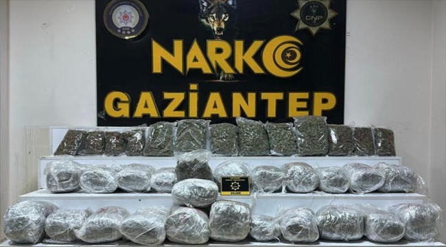 Gaziantep'te 28 kilo 400 gram skunk ele geçirildi 