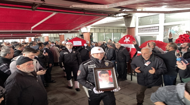 Hatay'da şehit düşen polis memuru Tarakçı, Rize'de son yolculuğuna uğurlandı