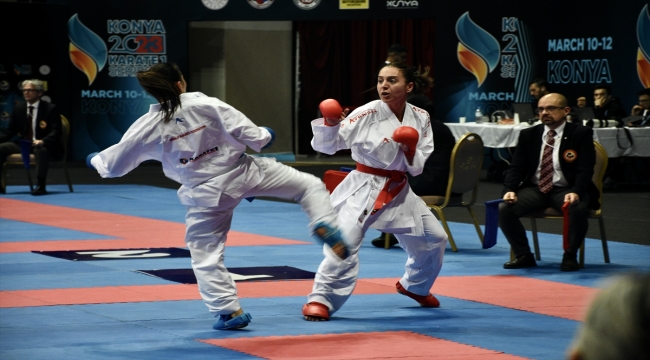 Karate 1 A Serisi Konya'da ikinci gün müsabakalarıyla devam etti