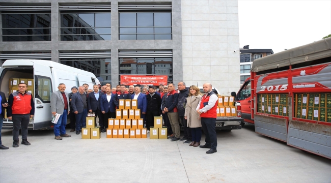 Muğlalı çiftçilerin bağışladığı çam balı, zeytinyağı, et ve süt ürünleri depremzedelere ulaştırılacak