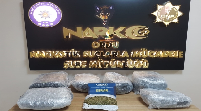 Ordu'da 22 kilogram esrar ele geçirilen otomobildeki 5 kişi tutuklandı