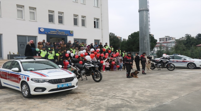 Samsun'da depremzede çocuklara trafik eğitimi verildi