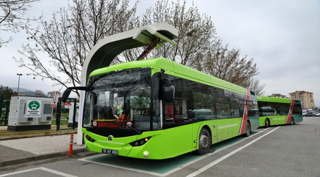 Samsun'da elektrikli otobüsler 6 ayda 612 ton karbondioksit salınımını engelledi 