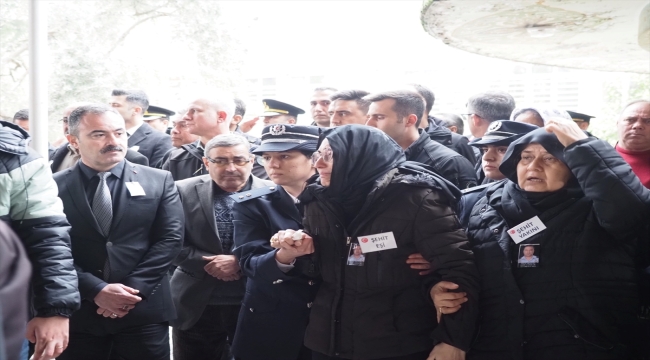 Şehit polis memuru Canoluk, Aydın'da son yolculuğuna uğurlandı