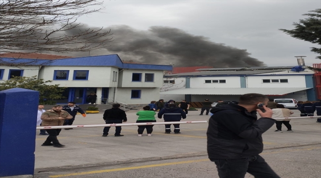 Tekirdağ'da kimya fabrikasında çıkan yangın hasara neden oldu