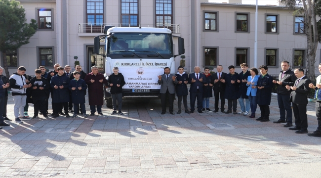 Trakya'dan deprem bölgesine yardım ve destekler sürüyor