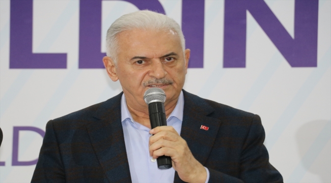 AK Parti Genel Başkanvekili Yıldırım, Erzincan'da düzenlenen iftar yemeğinde konuştu