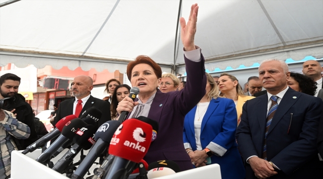 Akşener, Mamak'taki seçim koordinasyon merkezi açılışında konuştu