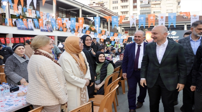 Bakan Karaismailoğlu, "Akçaabat Gençlik Buluşması-Gençlik İftarı" programında konuştu