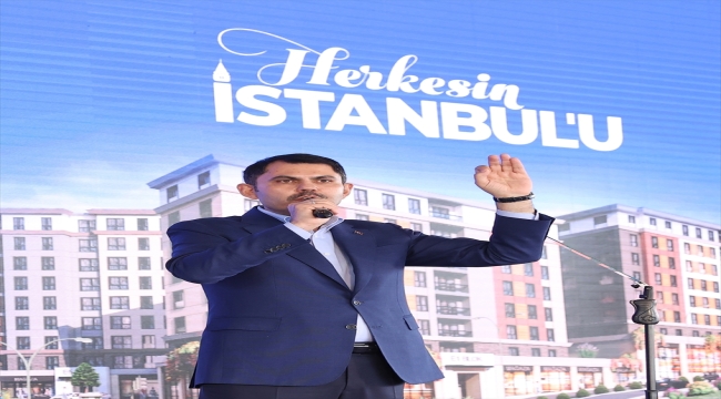 Bakan Kurum, Pendik'te kentsel dönüşüm çalışmaları tanıtımında konuştu