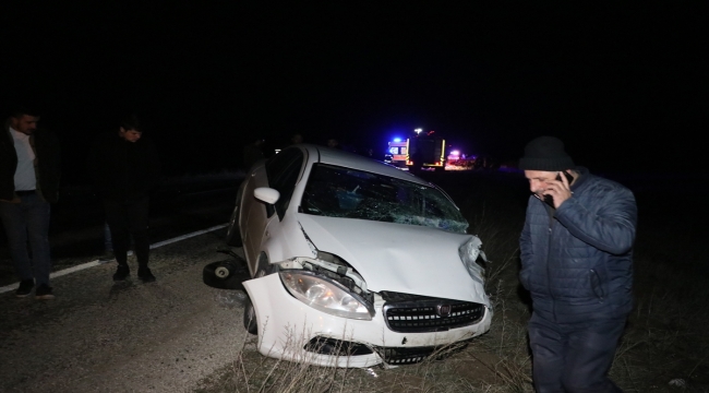 Bayburt'ta meydana gelen kazada 2 kişi yaralandı