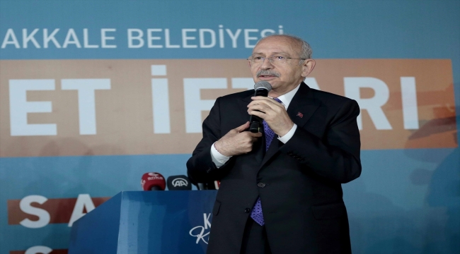 Cumhurbaşkanı adayı Kılıçdaroğlu, Çanakkale'de iftar programında konuştu