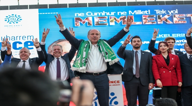 Cumhurbaşkanı adayı Muharrem İnce, Bursa'da konuştu