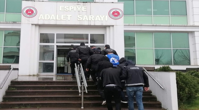 Giresun'da uyuşturucu operasyonunda 4 kişi tutuklandı