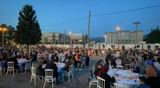 Hatay'da şehit yakınları ile gazilere iftar verildi